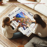 BuilderButler Rotating Puzzle Board for 1500 Pieces with 6 Sliding Drawers and Cover – 360° Lazy Susan Spinning, 26"x35" Portable Plastic Puzzle Table, Christmas Gift for Mom Jigsaw Puzzle Enthusiasts BuilderButler