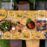 DYLIVeS 60 Pcs Construction Birthday Party Plates and Napkins Kit, Construction Theme Tableware Set Dump Truck Party Table Decorations Supplies, Disposable 9'' and 7'' Paper Plates, Napkins, Serves 20 DYLIVeS