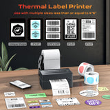 Thermal Label Printer for Small Business, 4x6 Shipping Label Printer for Shipping Packages,Bluetooth thermal printer Support Windows Mac Android iPhone Used for Amazon Ebay Shopify Temu TK USPS Aixiqee