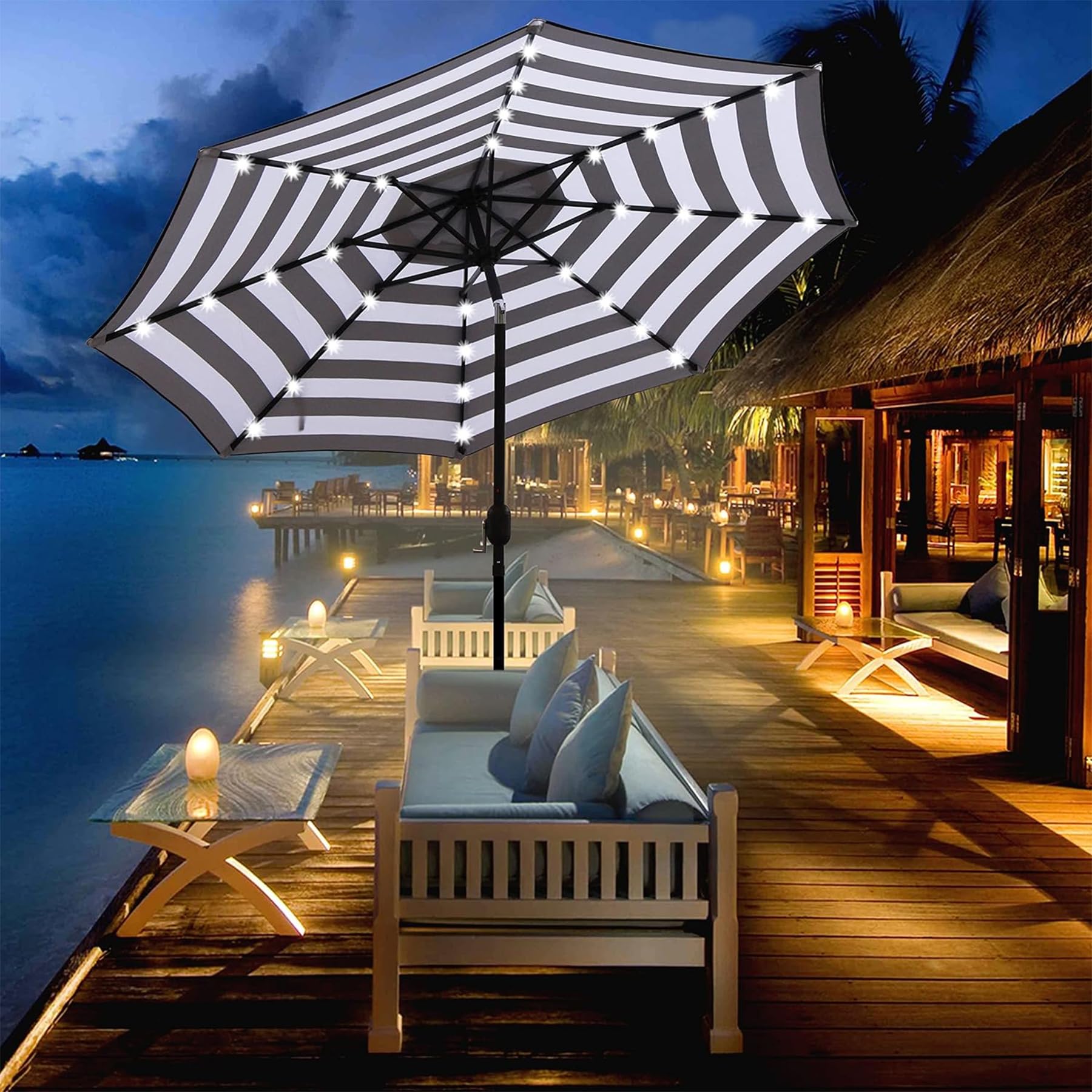 Blissun 9 ft Solar Umbrella - Thumbnail 5