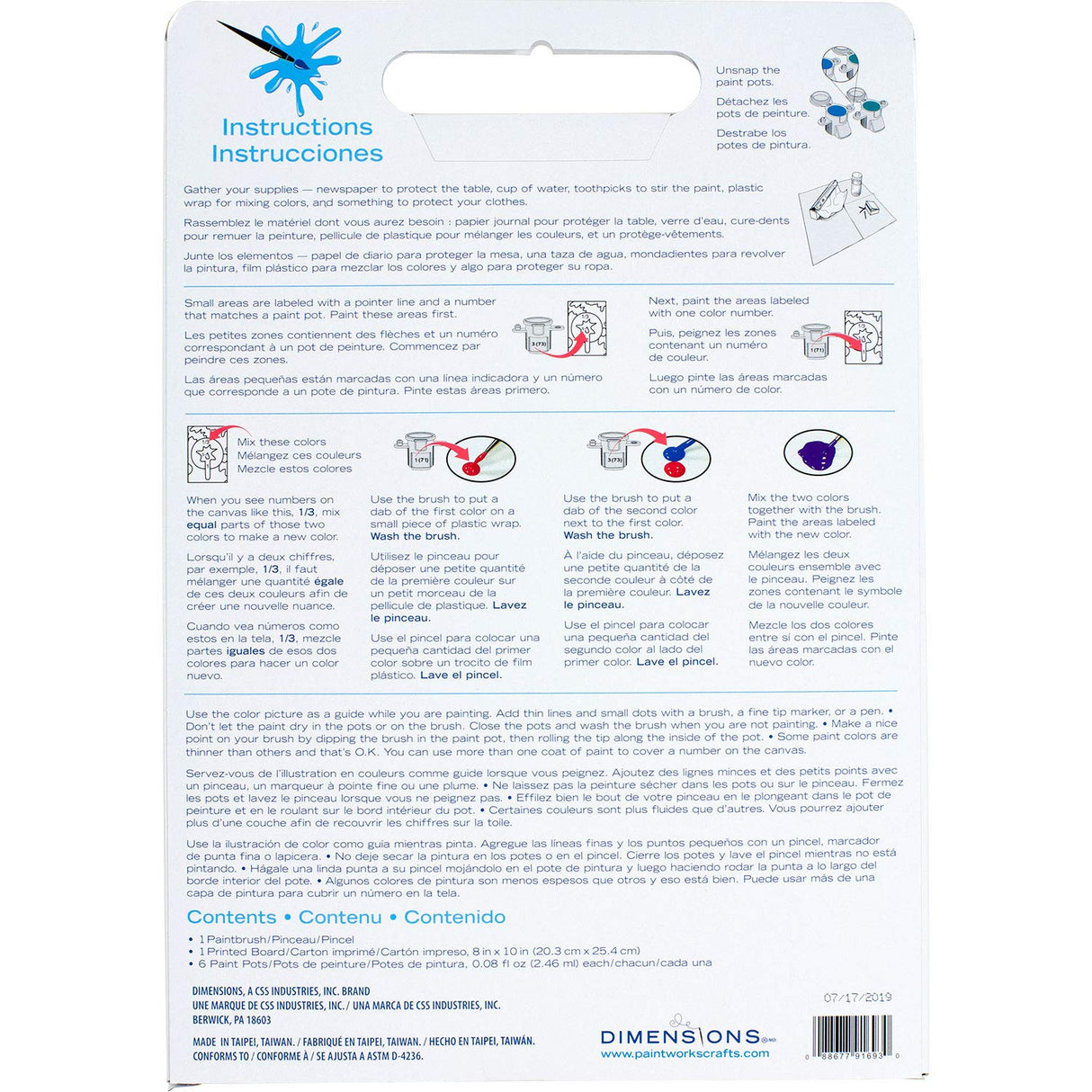 Dimensions , Dog Love, Paintworks Paint By Numbers Kit for Kids and Adults, 8'' x 10' Dimensions