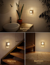 DORESshop LED Night Light, Night Lights Plug Into Wall [2 Pack] with Dusk-to-Dawn Sensor, Dimmable Nightlights, Adjustable Brightness for Bathroom, Hallway, Bedroom,Kids Room,Stairway,Soft White DORESshop
