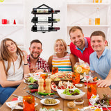 YALINKA 2Pcs Wall Mounted Wine Stemware Rack, Metal Hanging Wine Glass Display Holde Holds 3 Bottles, Elegant Storage for Kitchen Dining Room Bar Wine Cellar YALINKA