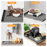 Winisok Silicone Under Sink Mat 34" x 22", kitchen Essentials and Gadgets, Shelf liner and Cabinet Protector, Home Organizers and Storage, Waterproof Bathroom Tray Winisok