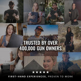 STOPBOX Gun Safe Alternative - Tactical Handgun Storage, Instant Access Portable Gun Case, TSA Compliant Gun Lock Box for Quick Handgun Access | SKULL CAMO + BLACK (2 Pack) | Full-Size Only STOP BOX