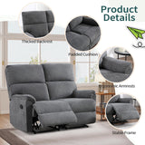 HAOMARKETS Recliner Sofa Set, Power Electric Single Recliner Chair for Adults with USB Port and Manual Reclining 2-Seater Loveseat Sofa for Living Room HAOMARKETS