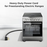 Cable Matters 4 Prong to 4 Wire Range Cord 10 ft, Heavy Duty 6/8 AWG, 50 Amp Cord, Compatible with Tesla Charger/EV Charger / J1772 Charger (NEMA 14-50P to 4-Wire) Cable Matters