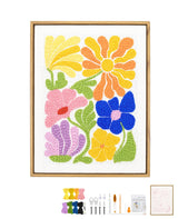 Acelist 16 Inch Punch Needle Kit with Frame, Easy Punch Embroidery Kits for Beginners, Adults & Kids Craft Kits, Picture Frame as Home Wall Décor, Pattern Fabric,Threader, Yarns, Hoops & Rug Punch AceList