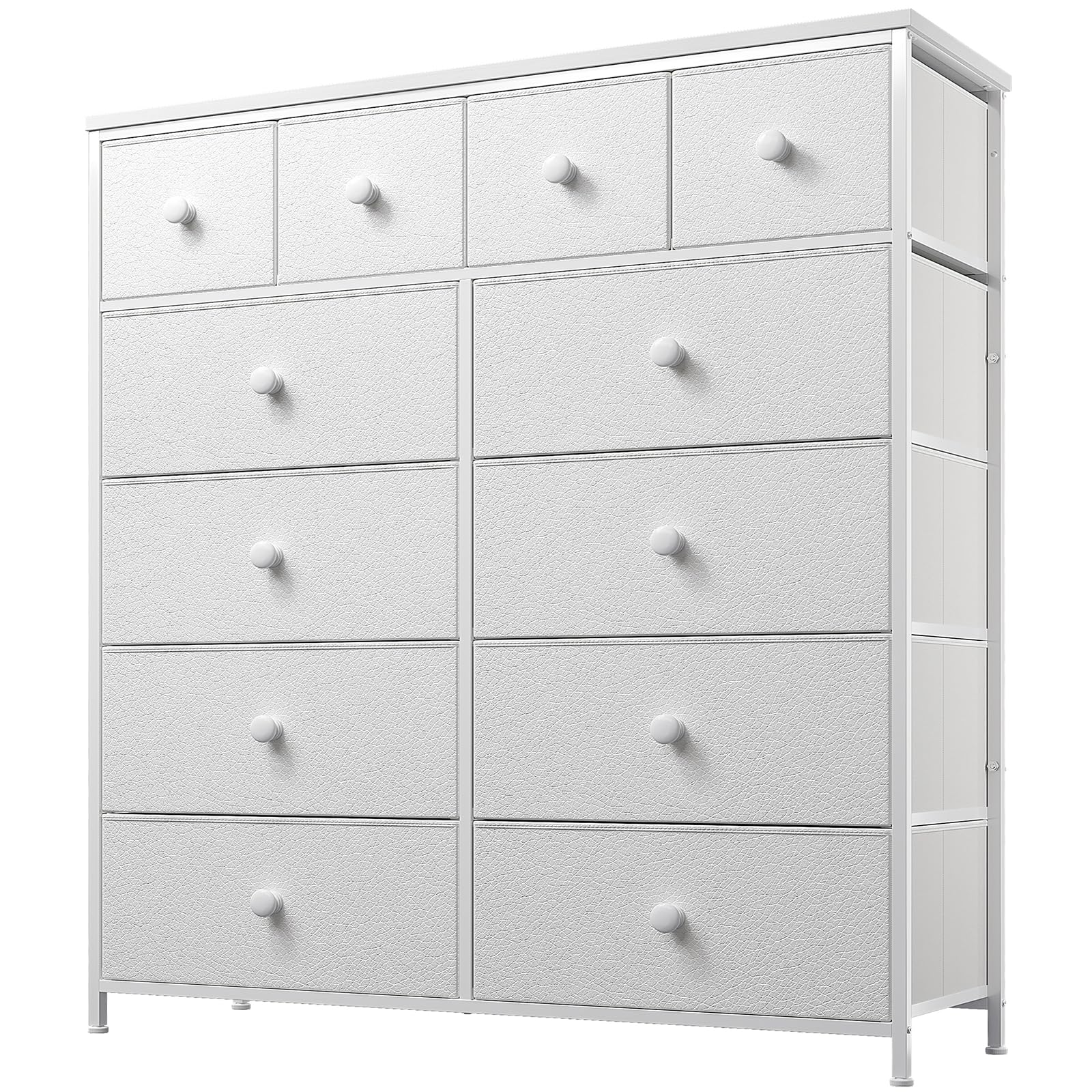 EnHomee Dresser,White Dresser for Bedroom with 12 Drawers,Tall Dressers for Bedroom,White Dressers & Chest of Drawers for Bedroom,Closet,Nursery,Girls - WoodArtSupply