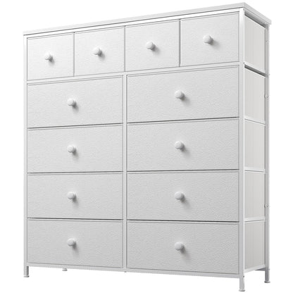 EnHomee Dresser,White Dresser for Bedroom with 12 Drawers,Tall Dressers for Bedroom,White Dressers & Chest of Drawers for Bedroom,Closet,Nursery,Girls - WoodArtSupply