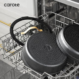 CAROTE 20pcs Pots and Pans Set Non Stick, Nonstick Cookware Set, Dishwasher/Oven/Fridge Safe Pots and Pans, Removable Handle RV Oven Safe Cookware, Induction Kitchen Set, Black CAROTE