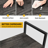 DWVO 5 Tier Bookshelf, Industrial Bookshelves Open Shelf Bookcase, Storage Shelves Organizer Display Rack for Bedroom,Living Room,Office,Kitchen, Charcoal Gray DWVO