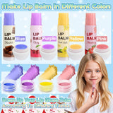 JUYRLE DIY Lip Balm Kit - Make Your Own Natural Beeswax Lip Balm with Containers, Moisturizing Base, Perfect for Kids and Adults JUYRLE