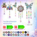 5Pcs Diamond art Kits for Kids/Adults, Crafts for Kids Ages 8-12, DIY Diamond Painting art Wind Chimes Crystal Window Suncatcher Craft, Birthday Gifts for 7 8 9 10 11 Year Old Girls, Home Garden Decor Mulyric