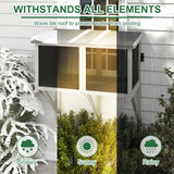 ketive Cat Catio, Expandable Window Box Enclosure for Indoor Cats, Comfortable Wooden Small Pet Perch House Hammock, All-Weather, Keep Bugs Insects Out ketive