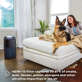 Instant HEPA Quiet Air Purifier From the Makers of Instant Pot with Plasma Ion Technology, Rooms up to 1,940ft2, removes 99% of Dust, Smoke, Odors, Pollen & Pet Hair, for Bedrooms, Offices, Charcoal Instant
