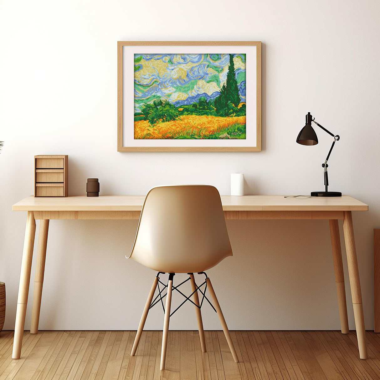 DIAMOND DOTZ Wheat Fields (Van Gogh) Scenery Diamond Painting Kits for Adults - Diamond Art Kits a Relaxing Creative Craft Kit with Dotz Gems 20"x15.3" DIAMOND DOTZ
