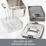 All-Clad Electric Deep Fryer with Basket and Lid, Stainless Steel Deep Fryer for Home Use, 1700W, Dishwasher Safe All-Clad