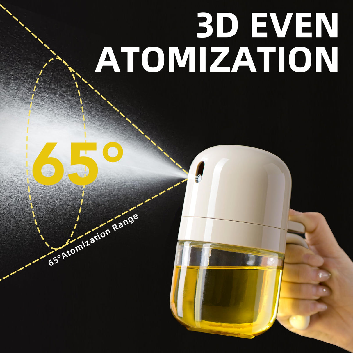 Oil Sprayer for Cooking, 10oz Olive Oil Sprayer Bottle, Kitchen Gadgets for Air Fryer, Canola Oil Spritzer, For Salad Making, Baking, Frying, BBQ MDZF SWEET HOME