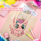 40 Pcs Canvas Tote Bags Bulk Sublimation Blank Canvas Bags Natural Cotton Tote Bags Reusable Grocery Bags Cloth Bags Large Shopping Bag and PTFE Sheet for Iron on Heat Transfer DIY Craft Gift, White Saintrygo