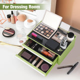 WORKPRO 12.5" Mini Tool Box with 2 Drawers & 1 Open Top Storage, Small Metal Tool Chest with PVC Liners & PP Feet Pads, Cold Rolled Steel Toolbox with Drawer Liners & Magnetic Tabs WORKPRO