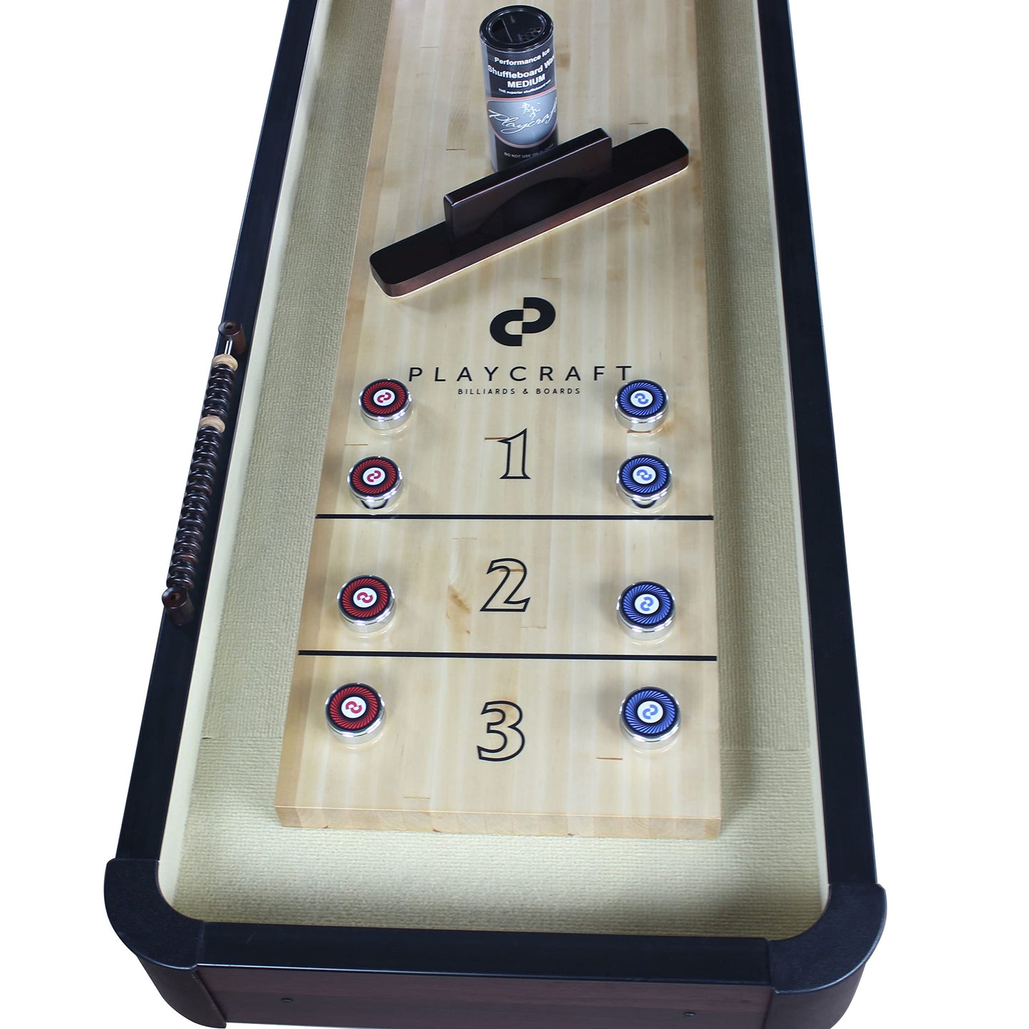 Playcraft Woodbridge 9' Espresso Shuffleboard Table - WoodArtSupply