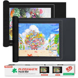 Nariolar Rubber and Felt Jigsaw Puzzle Mat Roll Up, Nariolar 47 x 26 Inch Portable Non-Slip Puzzle Roll-Up Mat for 500/1000/1500 Piece Jigsaw Puzzles, Pack of 2 Mats Nariolar