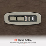 MCombo Dual Motor Oversized Power Recliner Chair, 38.2'' Large Wide Seat, Rocker Recliner with LED Lighting, USB Ports, Perfect for Living Room, Office and Home Theater, Fabric PR607 (Coffee) MCombo