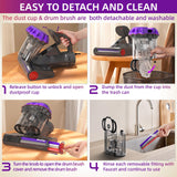 Kimdog Mattress Vacuum Cleaner 16Kpa Bed Vacuum with 253.7nm UV-C Light,140°F Heat & HEPA Filter,500W Powerful Handheld Upholstery Vacuum for Couch,Sofa & Pet Kimdog