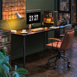 Coleshome 63 Inch Computer Desk, Modern Simple Style Desk for Home Office, Study Student Writing Desk,Black Coleshome