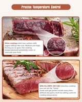 Empava IDC12B2 Horizontal Electric Stove Induction Cooktop with 2 Burners in Black Vitro Ceramic Smooth Surface Glass 120V, 12 Inch Empava