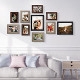 LUCKYLIFE Picture Frame Set 10-Pack, Gallery Wall Frame Collage with 8x10 5x7 4x6 Frames in 3 Different Finishes LUCKYLIFE