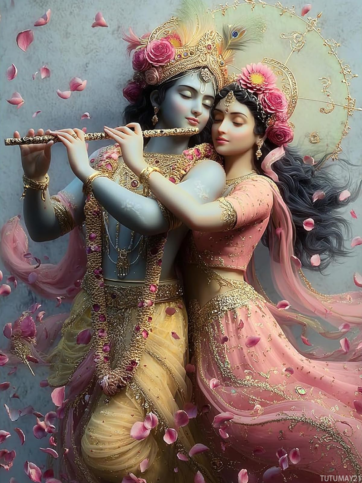 TUTUMAY21 Hindu God Diamond Painting Kits for Adults Beginners, Culture Diamondss Art Kit DIY Full Round Drill Dot Gem Art Kits for Adult Home Wall Decor 12x16 inch TUTUMAY21