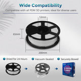 FLASHFORGE Rapid PLA Filament 1.75mm Marble Black, Max 500mm/s High Speed Printing, 3D Printer Filament 1kg Spool, Dimensional Accuracy +/- 0.02mm, Enjoy Exceptional Print Quality FLASHFORGE