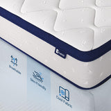 Avenco King Mattress, 14 Inch King Mattresses in a Box, Hybrid King Size Mattresses with Comfort Foam and Pocket Coils for Pressure Relief & Motion Isolation Avenco
