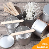DINGPAI 100pcs Wooden Candle Wick Holders, Candle Wick Centering Devices for Candle Making, Candle Wick Bars, Wick Clips for Canld Centering Tool DINGPAI