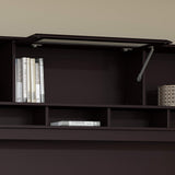 Bush Furniture Cabot 60W Computer Desk with Hutch and Drawers in Espresso Oak Bush Business Furniture