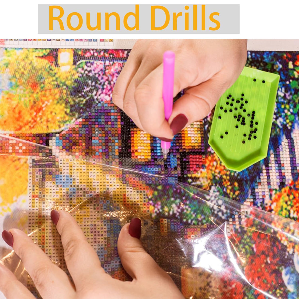 Diamond Art Painting Kits for Adults, Lotus Chakra Full Drill Diamond Dots Paintings for Beginners, Round 5D Paint with Diamonds Pictures Gem Art Painting Kits DIY Crafts Kits 12x16 Baipisan