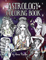 Astrology Coloring Book: Dive deep into this zodiac signs adult coloring book. Includes two illustrations for each sign and its personality and characteristics. Majosta