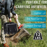 Moothing Wagons Carts Foldable, Collapsible Wagon with Wheels, Heavy Duty Grocery Cart, Utility Wagon with Tailgate, 150L Large Capacity with Brakes for Gardening, Camping, Shopping, Black D Moothing