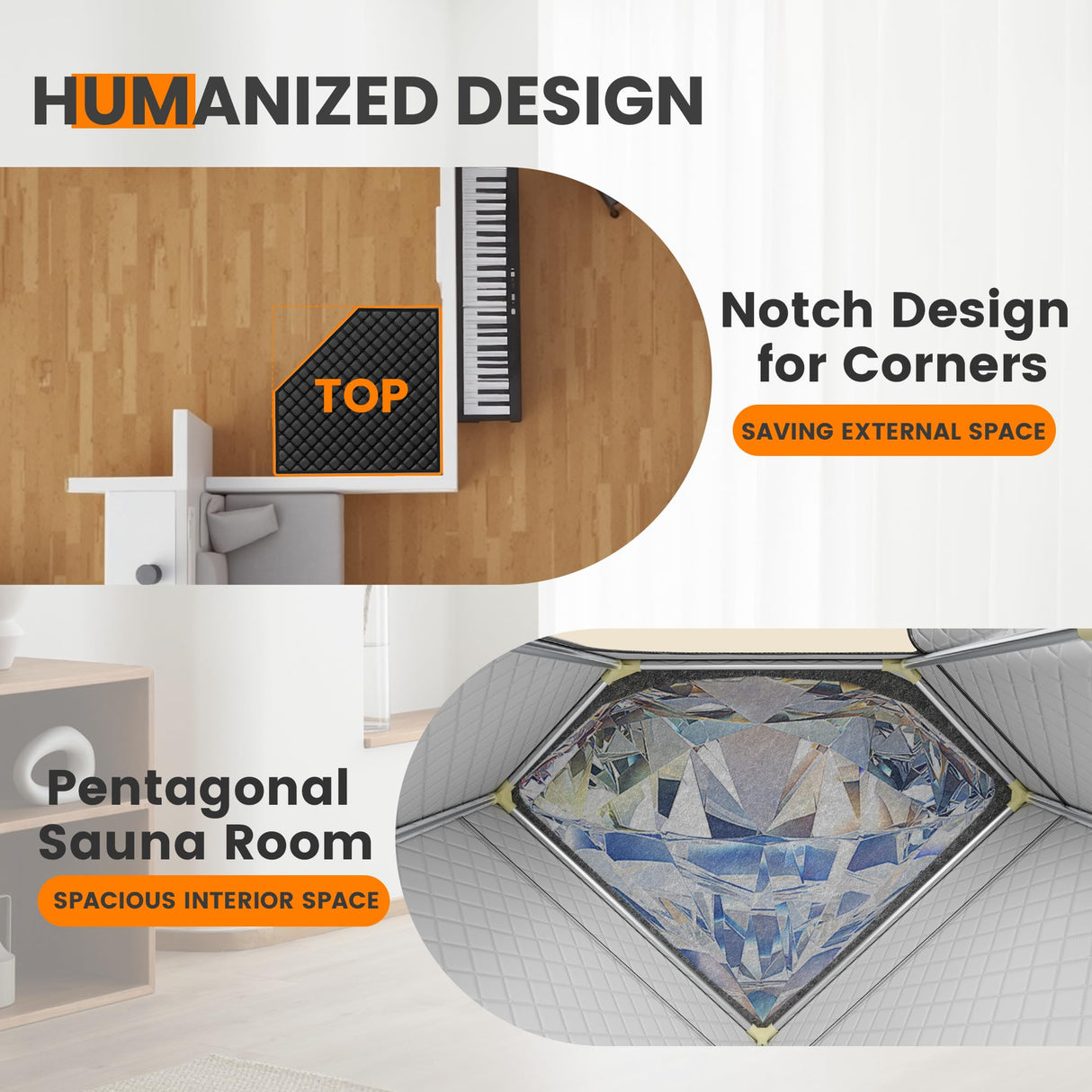 Manastin Portable Large Home Steam Sauna with 3L High Capacity Steamer, Personal Sauna Tent with Remote Control, 15 Levels Sauna Box with Folding Chair, Black (Large) Manastin