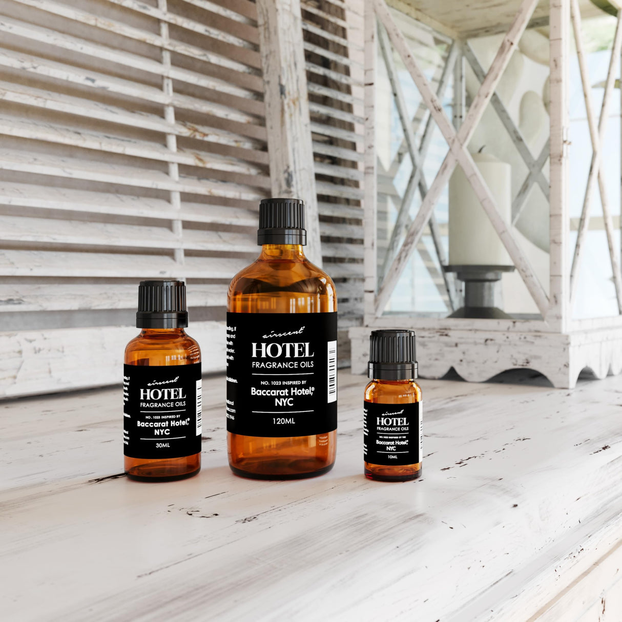 AirScent Hotel Diffuser Oil Inspired by The Baccarat Hotel Scent - Love Affair Fragrance Oil No. 1023 for Ultrasonic and Waterless Diffusers and Crafting - 10 mL, 0.34 fl oz Glass Bottle with Dropper Air-Scent