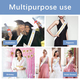 LaiHiulaan 15Pcs White Sashes Blank Satin Sashes for Pageants Sublimation Blanks Sash to Decorate Plain 2025 Senior White Sash Birthday Sash for Women Homecoming LaiHiulaan