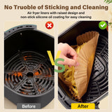 Air Fryer Liners Disposable, 125pcs Non-stick Disposable Airfryer Liners, 8 Inch Unbleached Parchment Paper, Square Air Fryer Paper Liners for 5-8QT Air Fryer, Baking, Roasting Microwave ReLuien