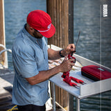 BUBBA Li-Ion Cordless Electric Fillet Knife with Non-Slip Grip Handle, 4 Ti-Nitride S.S. Coated Non-Stick Reciprocating Blades, Charger and Case for Fishing BUBBA