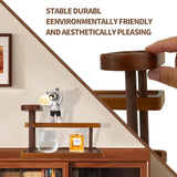 Piegricdiat Bathroom Countertop Organizer,Vanity Organizer and Storage for Cosmetic Skincare Perfume, Ideal Storage Solution for Perfumes, Cosmetics, Spices, Handmade Toys, Office Supplies. (Brown) Piegricdiat