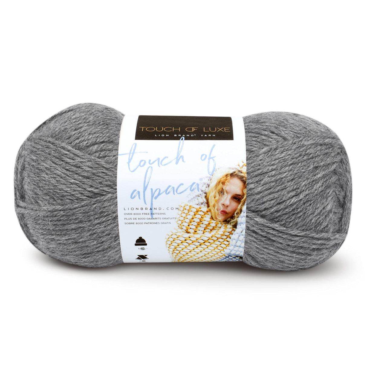Lion Brand Yarn (1 Skein) Touch of Alpaca Yarn, Oxford Grey Lion Brand Yarn