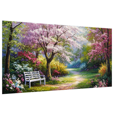 JOOZ Flowers Diamond Painting Kits for Adults 5D Large Landscape Diamond Painting Kit for Adults Full Drill Trees Diamond Painting Kits Gem Art Kits for Home Wall Decor 27.5x15.7Inch