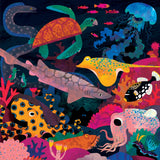 Mudpuppy Ocean Illuminated 500 Piece Glow in the Dark Jigsaw Puzzle for Kids and Families, Family Puzzle with Glow in the Dark Ocean Theme Mudpuppy