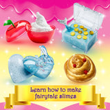 GirlZone Princess Slime Kit - 42-Piece Apple-Scented DIY Slime Making Set with Activator, Heart Containers & Add-Ins - Gift for Girls Ages 7+ GirlZone